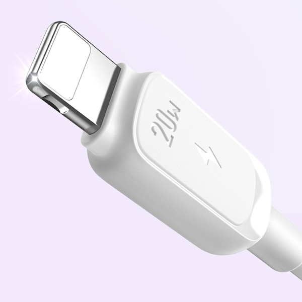 Joyroom USB-C till lightning kabel 20W 1.2m - Vit