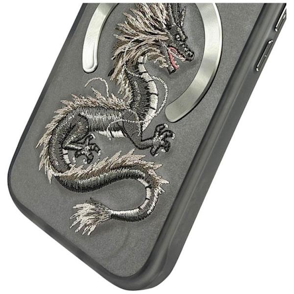 Nimmy Mobilskal till iPhone 16 Pro MagSafe Dragon - Grå Grå