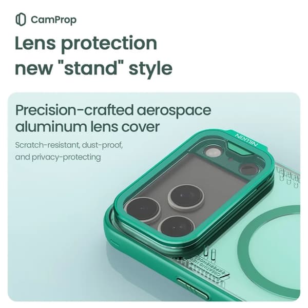 NILLKIN Mobilskal till iPhone 17 Pro Max Magsafe Iceblade Prop - Grön Grön