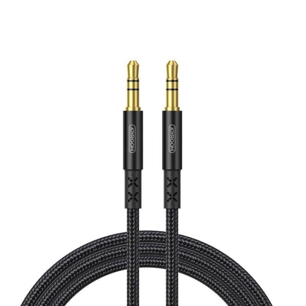 Joyroom stereo audio AUX cable 3,5 mm mini jack 2 m Svart Svart