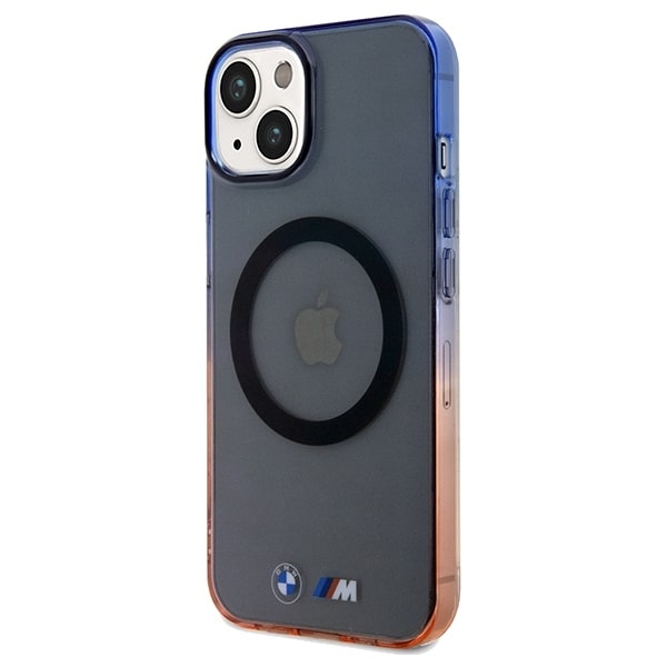 BMW telefontaske til iPhone 14 Plus/15 Plus MagSafe Gradient kofanger - Grå
