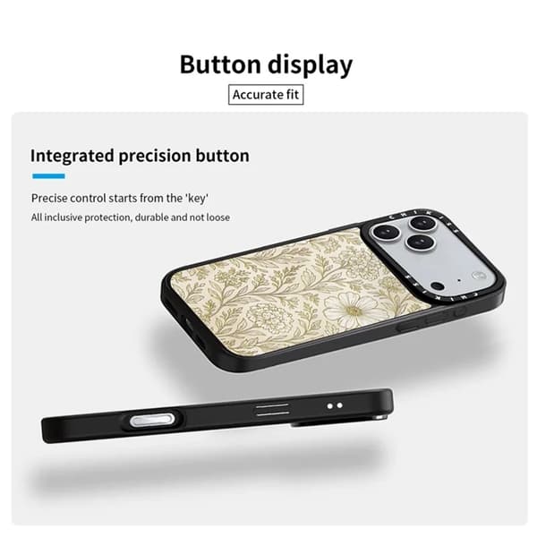 Mobilskal till iPhone 17 Pro Max MagSafe Aluminium Silikon Guld