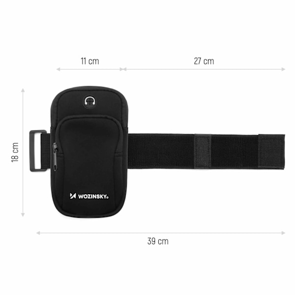 Wozinsky Sport Armbånd - Sort Svart
