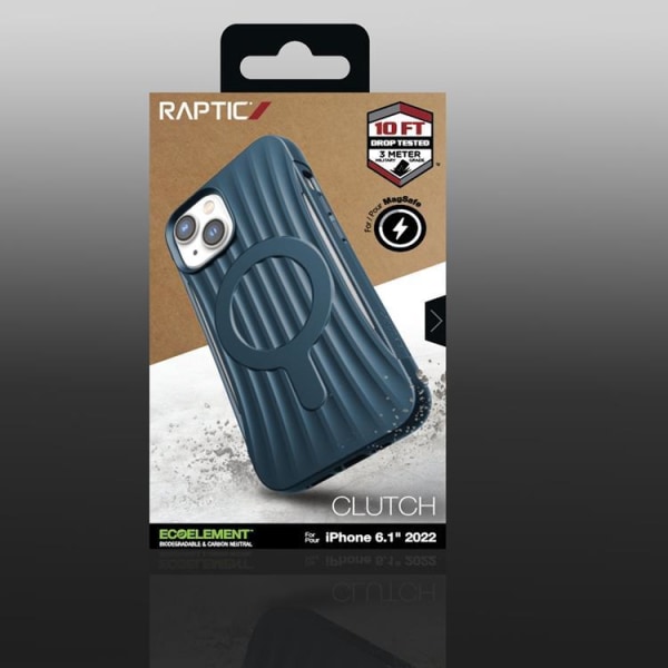 Raptic iPhone 14 Case Magsafe Clutch - Blå