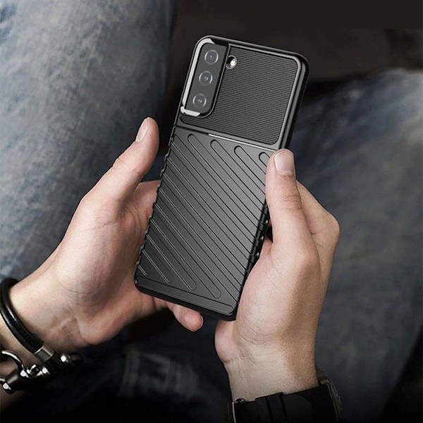Thunder Fleksibelt Panser Skal Galaxy S22 Plus - Blå Blå