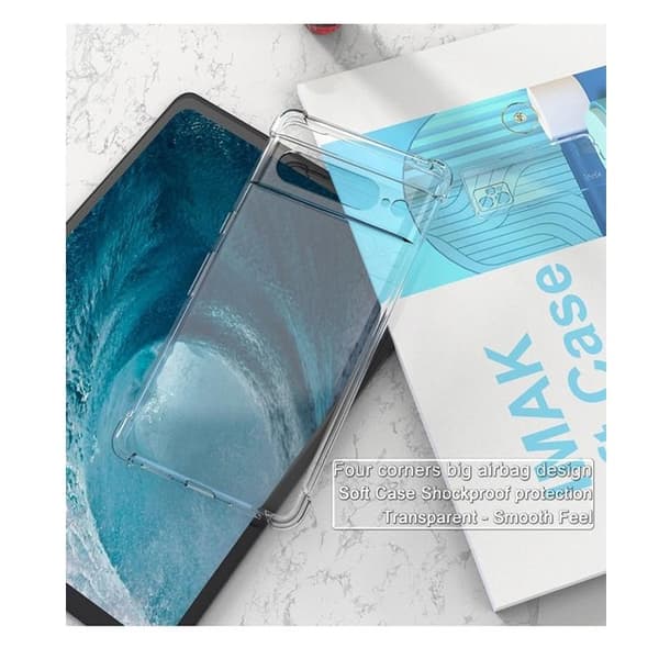 IMAK Google Pixel 7 Pro -kuori, iskunkestävä TPU - läpinäkyvä Transparent
