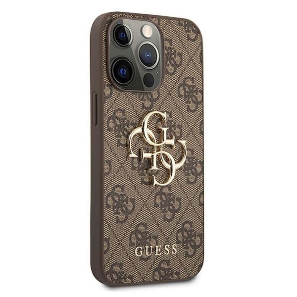 Guess iPhone 13 Pro Skal Big Logo Syntetiskt Läder Brun