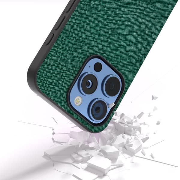 ABEEL Mobilskal till iPhone 16 Pro Äkta Läder Hybrid Grön