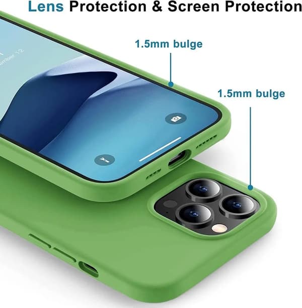 SiGN iPhone 14 Pro Skal Liquid Silicone - Jade grön Grön