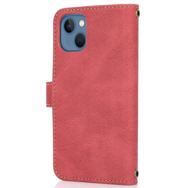 iPhone 14 Plus Plånboksfodral Flip - Röd Röd
