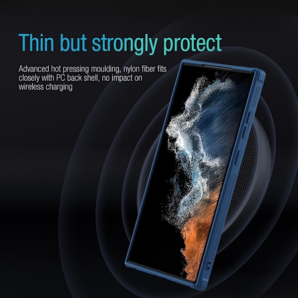 Nillkin Mobilskal till Galaxy S23 Ultra Drop-proof - Blå