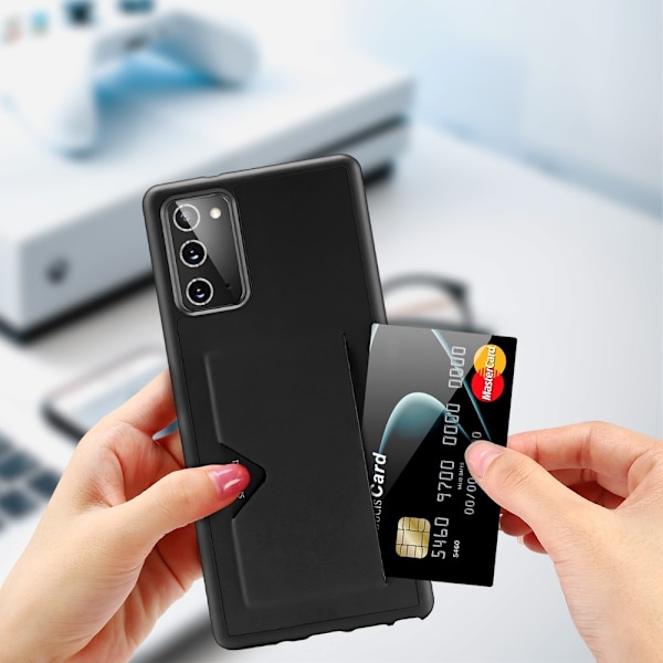 DUX DUCIS Card Slot PU Leather Skal Till Galaxy Note 20 - Svart Svart