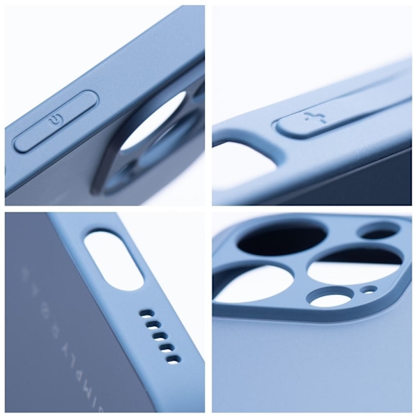 Roar Matte Glass Skal för iPhone 14 blå