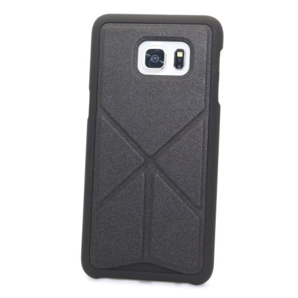 Stand Skal till Samsung Galaxy S6 Edge Plus - Svart Svart