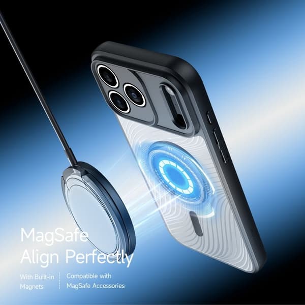 DUX DUCIS Aimo Series Mobilskal till iPhone 17 Pro TPU + PC - Svart