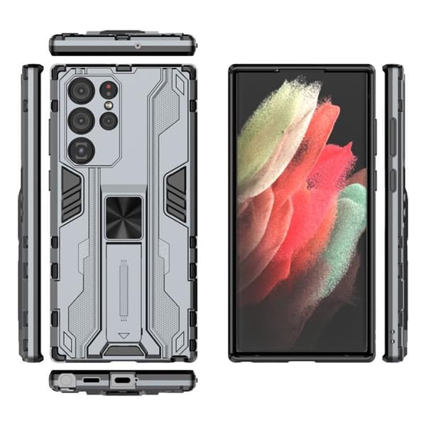 ShockProof Kickstand Cover Galaxy S22 Plus - Grå Grey