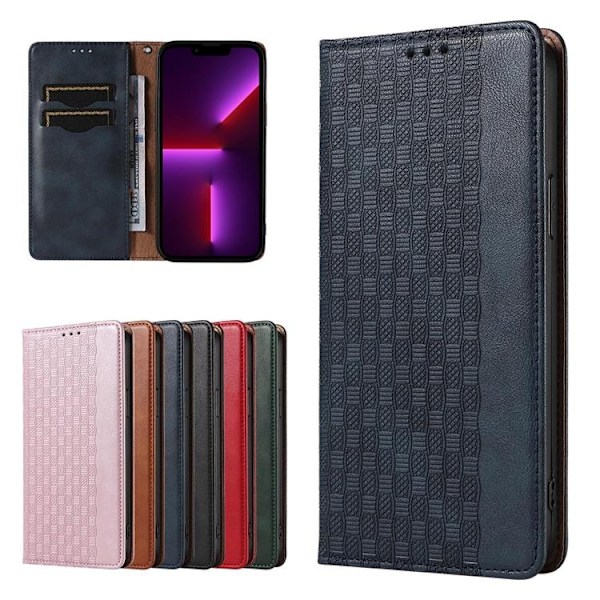 iPhone 13 Pro Plånboksfodral Magnet Strap - Blå