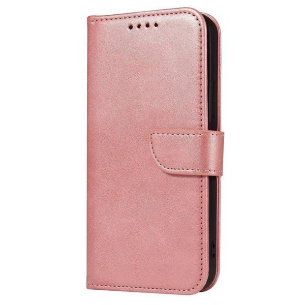 Galaxy A73 Wallet Case Magnet Elegant - vaaleanpunainen
