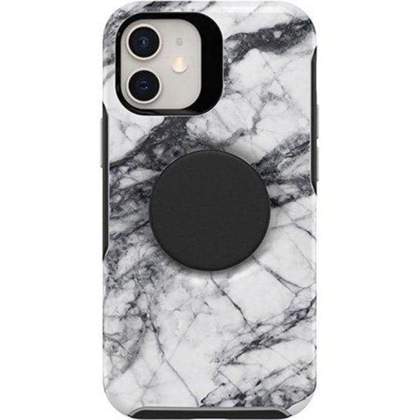 OtterBox Symmetry POP Skal iPhone 12 Mini - Vit Marble Vit