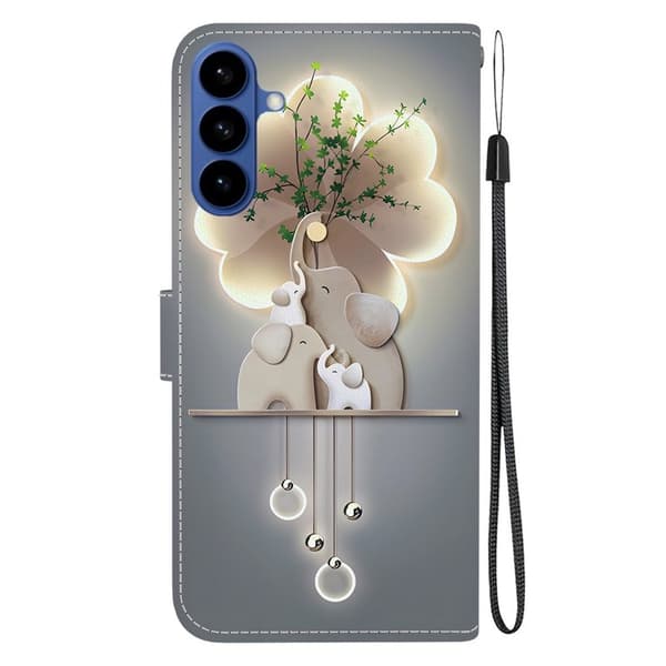 Samsung Galaxy S26 / S26 Pro Plånboksfodral Konstläder - Tre Elefanter