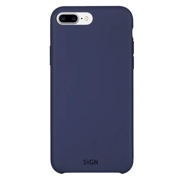 SiGN iPhone 7/8 Plus -kotelo nestemäinen silikoni - sininen