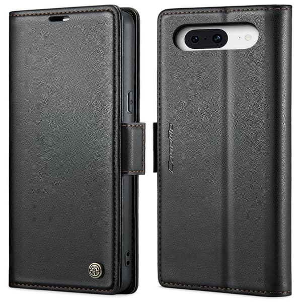 CASEME Plånboksfodral Konstläder till Google Pixel 8 - Svart