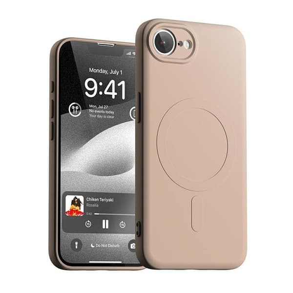 Mercury Mobilskal till iPhone 16e MagSafe Semi-Silikon - Rosa Sand Rosa