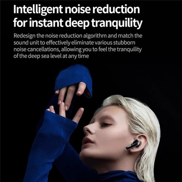 In-Ear Hörlurar Bluetooth med Pekskärm YW07 - Vit Vit