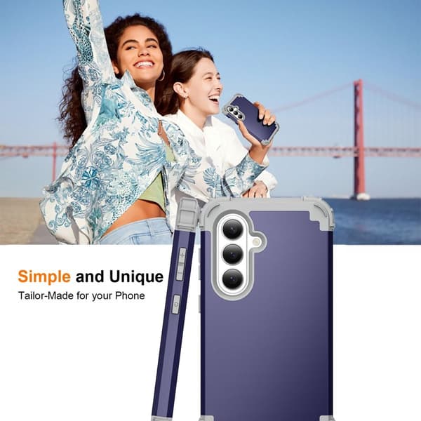 Mobilskal för Samsung Galaxy S26 Plus Stötbeständig PC + TPU - Mörkblå