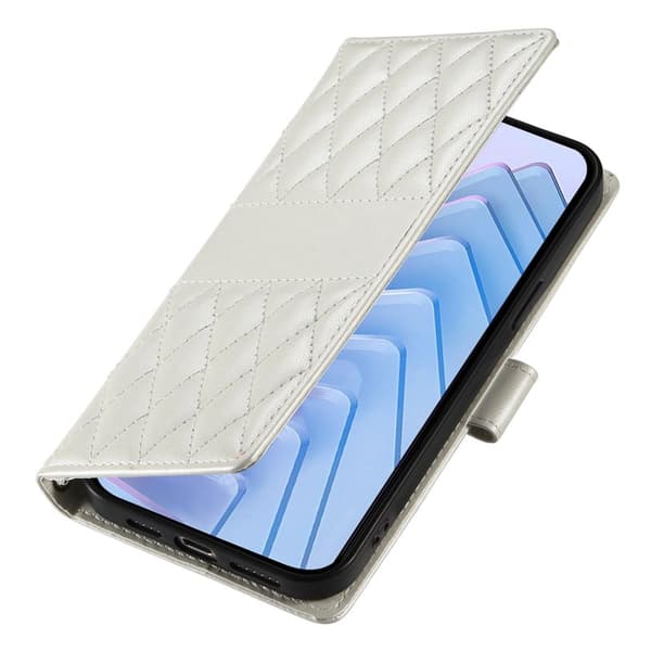 Plånboksfodral för Samsung Galaxy S26 Plus Konstläder Stativ - Beige