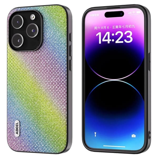 ABEEL Mobilskal till iPhone 14 Pro Max Shockproof PU Läder Flerfärgad