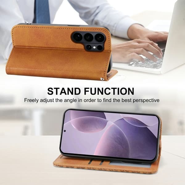 Xiaomi 17 Plånboksfodral Kalvtextur Plånboksfodral Konstläder - Gul - Blå