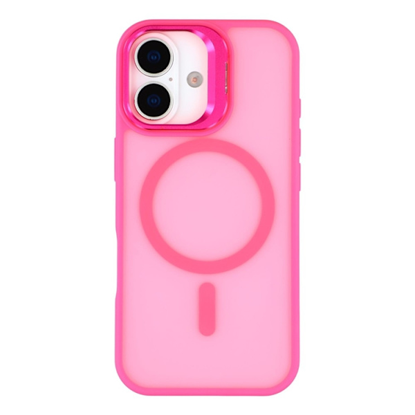 Mobilskal till iPhone 17 MagSafe Lins Kickstandé - Rosa Rosa