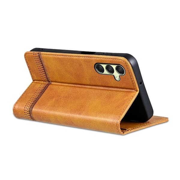 AZNS Samsung Galaxy A16 Plånboksfodral Konstläder - Brun