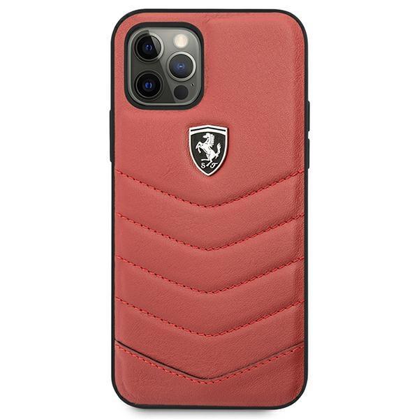 Ferrari Skal iPhone 12 & 12 Pro Off Track Quilted - Röd Röd