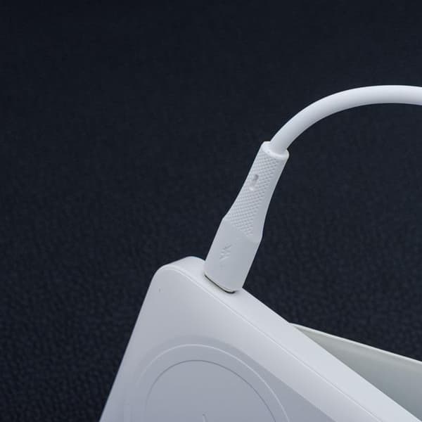 FORCELL USB-A till USB-C 66W Kabel 3A 1m QC4.0 Silikon C342 - Vit Vit