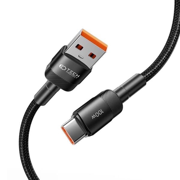 Tech-Protect USB-A til USB-C Kabel Ultraboost Evo 1m - Sort Svart