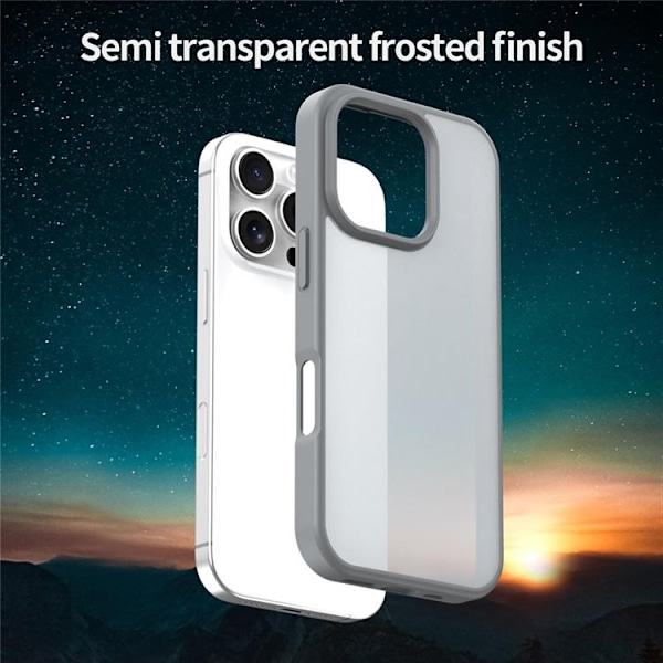 Mobilskal till iPhone 16 Pro Max Skin Touch Matte - Silver Silver
