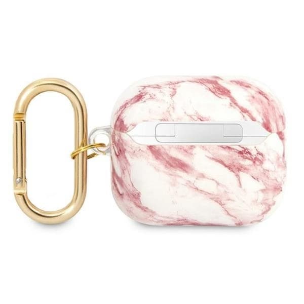 Guess AirPods 3 Skal Marble Strap Collection - Rosa Rosa