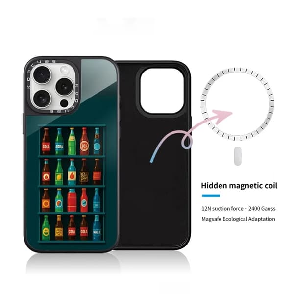 Mobilskal till iPhone 15 Pro MagSafe Aluminium Silikon Style P