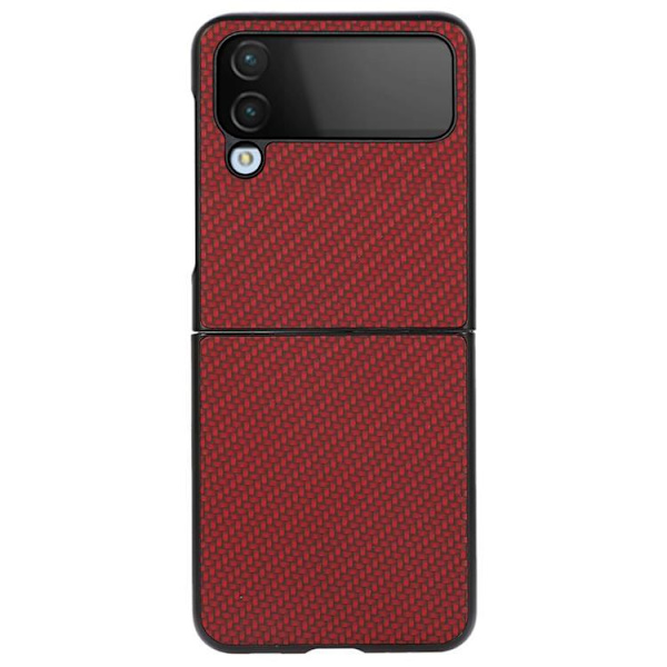 Galaxy Z Flip 4 Skal Carbon Fiber Röd 0a07 90 Fyndiq