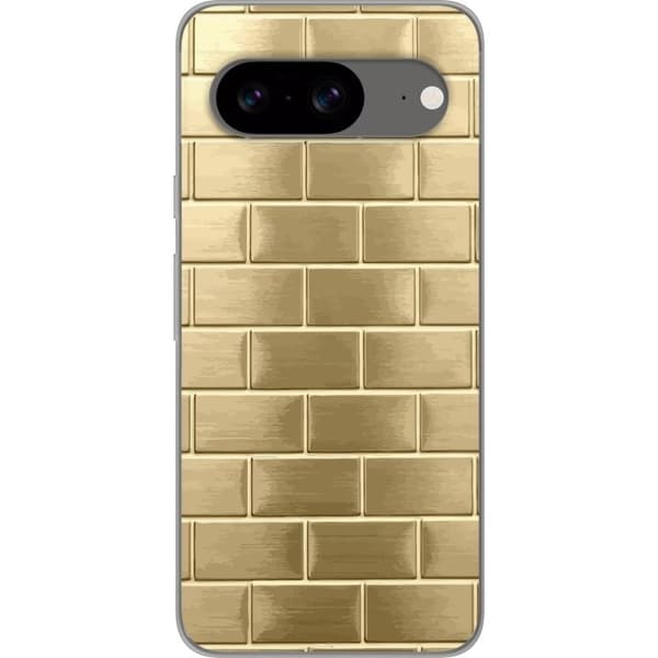 Taske til Google Pixel 8 med gyldne mursten