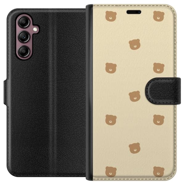 Plånboksfodral till Samsung Galaxy A14 5G med Björnmönster