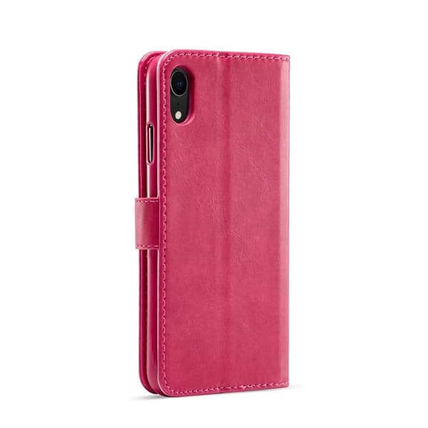 LC.IMEEKE Plånboksfodral för iPhone XR 6.1 tum - Konstläder - Rosa