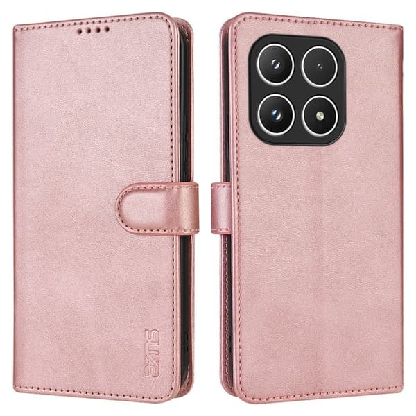 AZNS Xiaomi 17 Plånboksfodral Konstläder - Roséguld