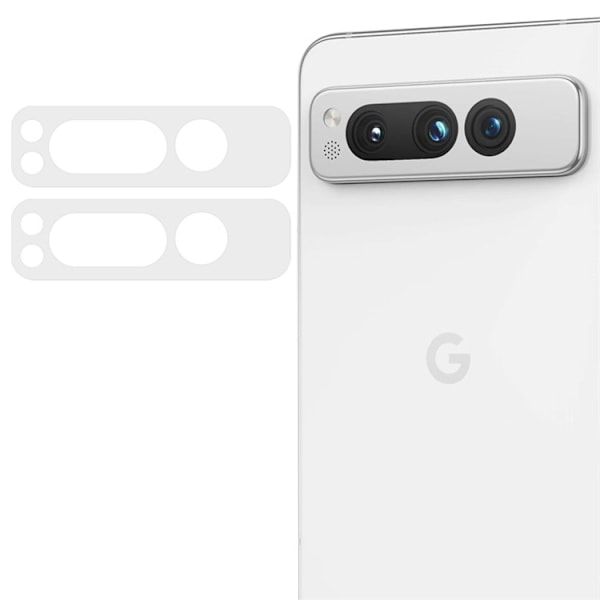 [2-PACK] Google Pixel Fold hærdet glaslinsedæksel - klar Transparent