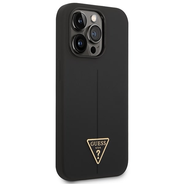Guess Mobilskal till iPhone 14 Pro MagSafe Silicone Triangle