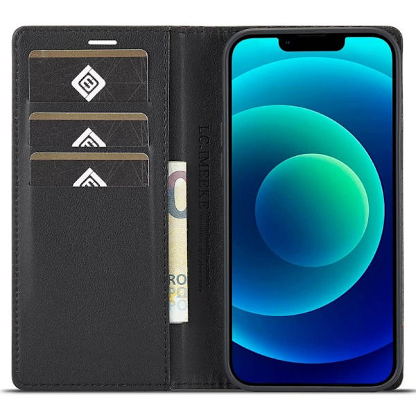LC.IMEEKE iPhone 14 Plus Plånboksfodral Konstläder - Vertikal Rand