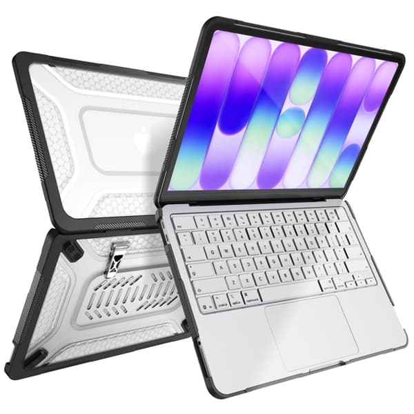 Tech-Protect Skal för Macbook Neo 13" (2026) Velar - Clear/Svart