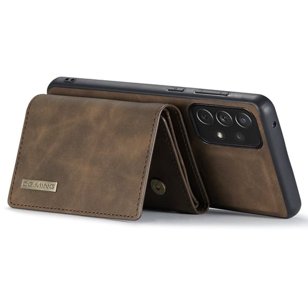 DG.MING M1 Series 2-in-1 Wallet Mobilskal för Samsung Galaxy A33 5G - Brun
